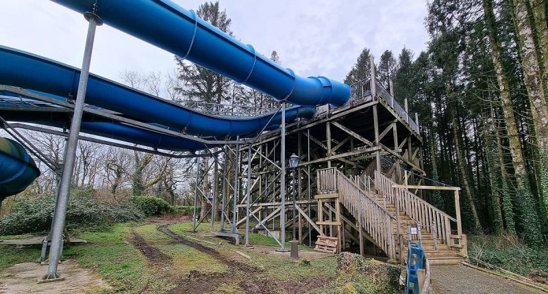 'Devastated' locals blame new 'tourism tax' for sudden closure of huge theme park after four decades - as new photos reveal rides being taken apart
