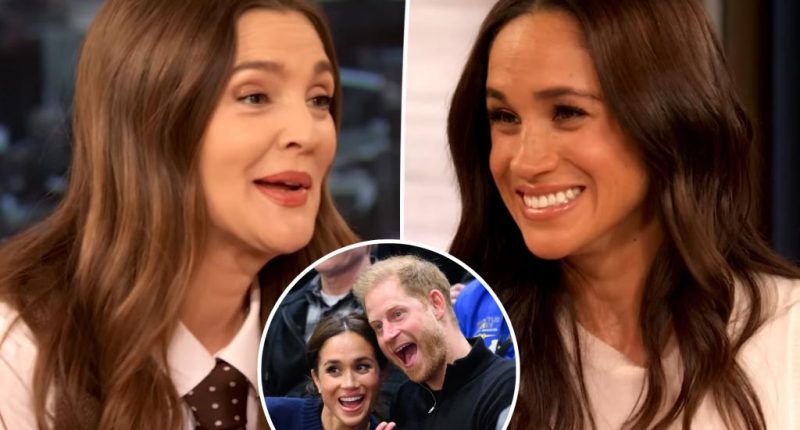 Drew Barrymore makes Meghan Markle blush with cheeky comment about ‘hot’ Prince Harry relationship