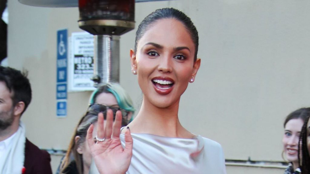 Eiza Gonzalez wows in a slinky silver gown at the Ash premiere in LA