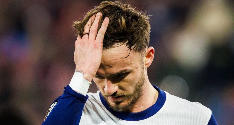 Fans fume at 'the most Tottenham set-piece imaginable' after James Maddison and Son Heung-min are caught in hilarious blunder