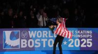 Figure skater who lost both parents in DC plane crash brings world championships crowd to its feet