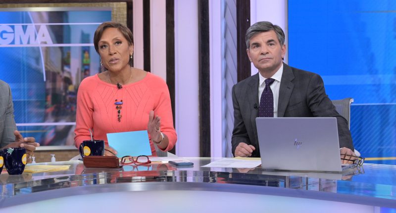 GMA’s George Stephanopoulos has ‘chilly’ relationship with co-host Robin Roberts and ‘won’t even look at her’ on set