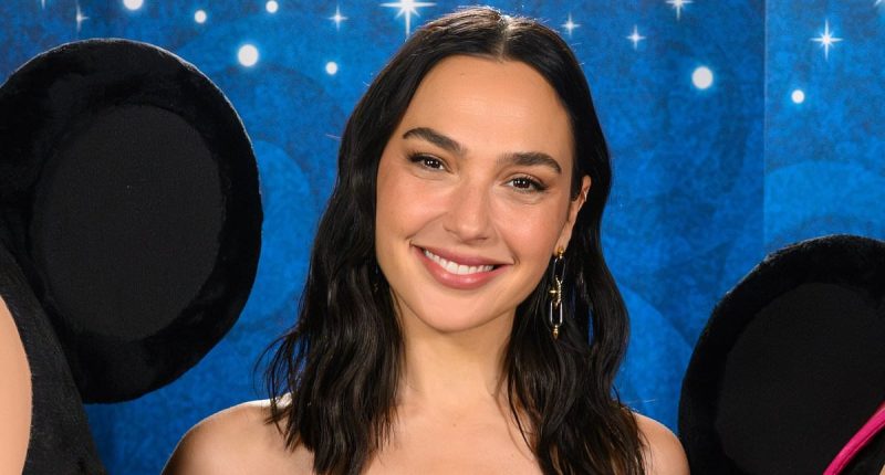 Gal Gadot promotes Snow White while at Disneyland