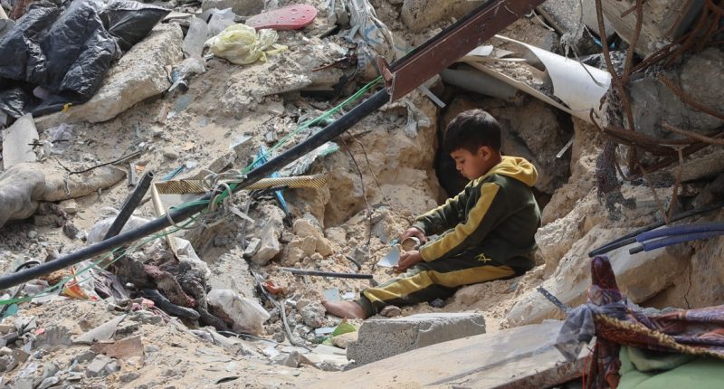 Gaza enters longest stretch without aid as Israel continues airstrikes