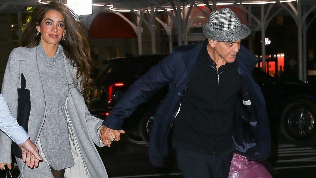 George Clooney, 63, looks weary while out with glamorous wife Amal, 47, in NYC after sharing parenting struggles