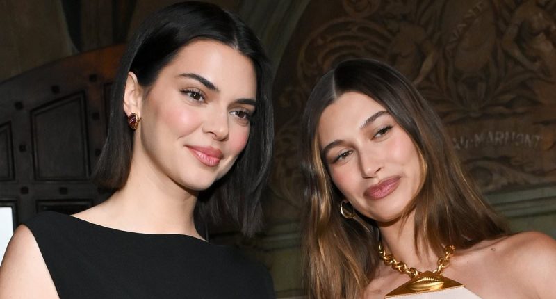 Hailey Bieber supported by BFF Kendall Jenner at pilates class