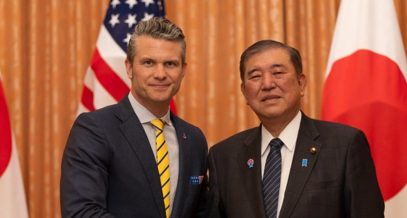 Hegseth says U.S. is making Japan a 'war-fighting' base to deter China