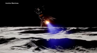 Houston's Intuitive Machines' Athena lunar lander declared dead after landing sideways in crater near the moon's south pole