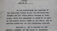 How an anti-evolution law a century ago set up an infamous showdown over religion in public schools