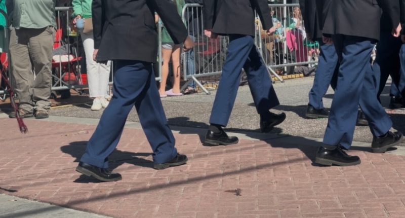 How many steps does the Savannah St. Patrick’s Day Parade route take?