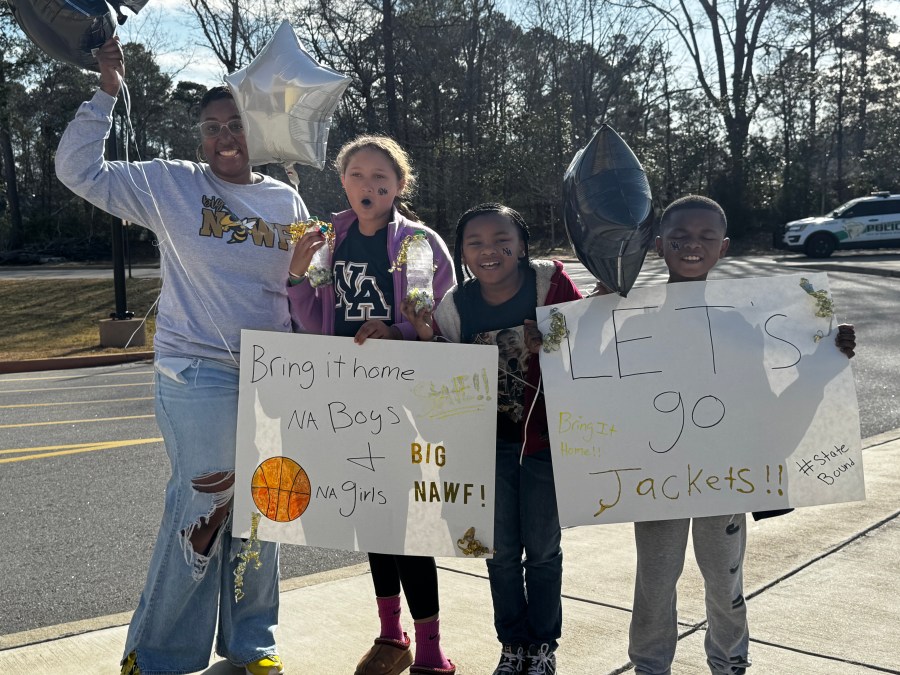 Huge state finals send off for North Augusta girls and boys basketball teams
