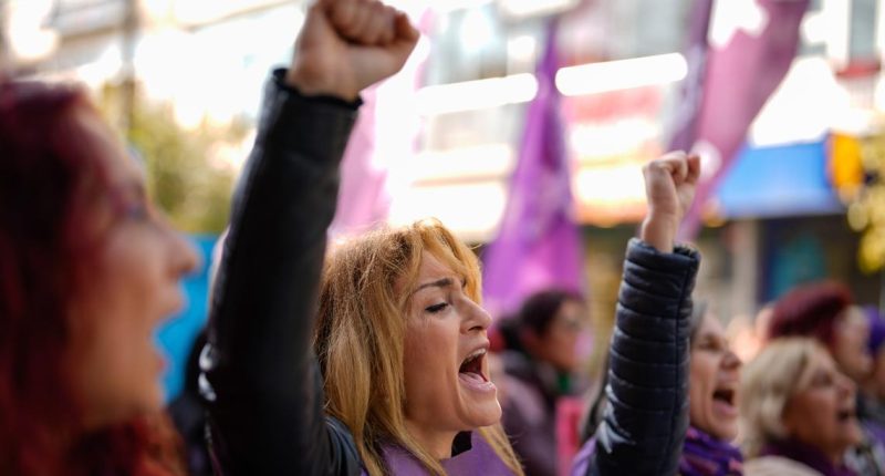International Women's Day protests demand equal rights, end to sexual violence