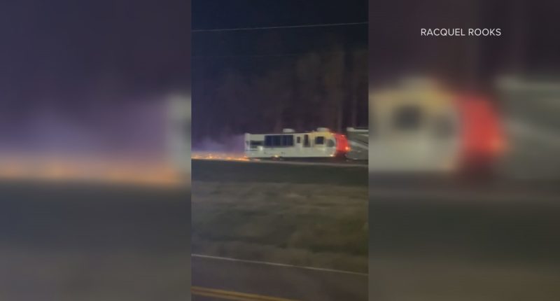 'It was crazy': Sparks fly as Glynn County police chase stolen RV and camper with no tires