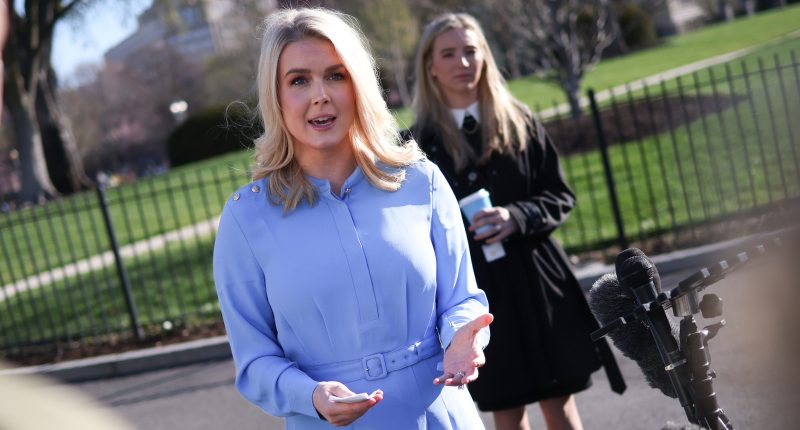 Karoline Leavitt's Fresh Tan Can't Distract From Another Bad Case Of Bedhead