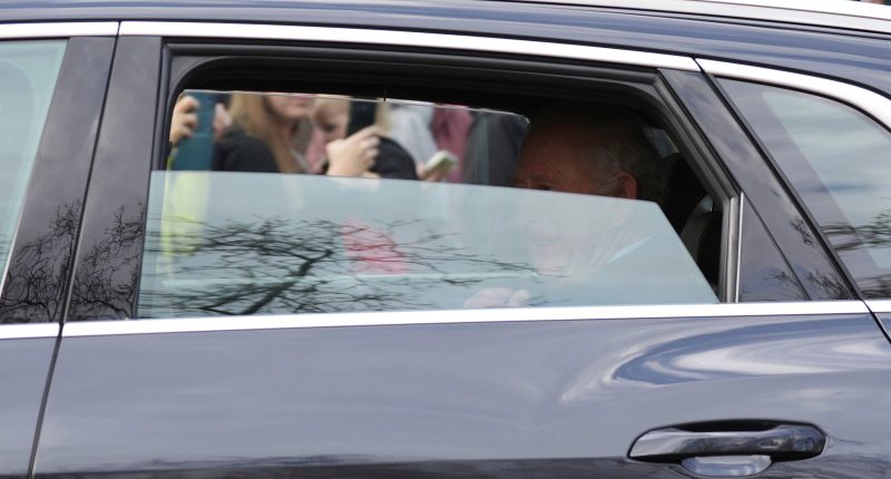 King Charles III seen in public one day after hospitalization for cancer treatment side effects