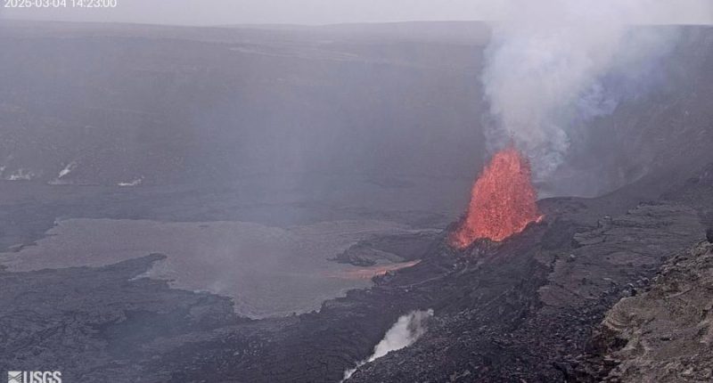 Lava fountain height soars in latest episode of Hawaii volcano eruption