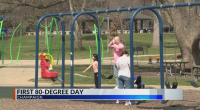 Locals, visitors of Champaign enjoy first 80-degree day