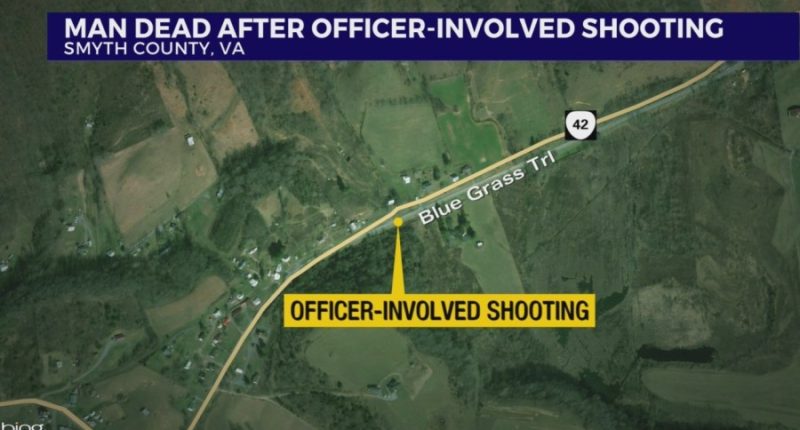 Man dead after officer-involved shooting in Smyth County