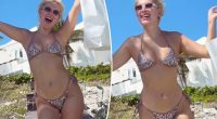 Millie Bobby Brown shows off thigh tattoo in sequined bikini on tropical vacation