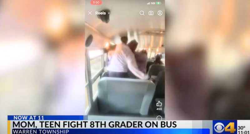 Mom teams up with son to attack alleged bully on bus: Cops