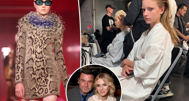 Naomi Watts and Liev Schreiber’s daughter Kai, 16, makes runway debut for Valentino at Paris Fashion Week