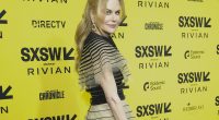 Nicole Kidman shows off her slender legs in a sheer dress at SXSW