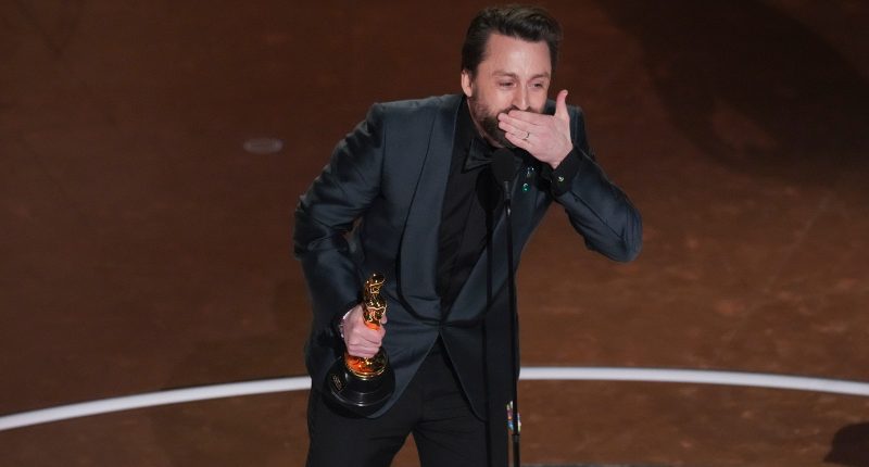 Oscars 2025: Kieran Culkin delivers hilarious speech about having 4 kids with wife Jazz after Oscar win