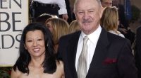 FILE - Actor Gene Hackman arrives with his wife, Betsy Arakawa, for the 60th Annual Golden Globe Awards in Beverly Hills, Calif., Sunday, Jan. 19, 2003. (AP Photo/Mark J. Terrill, File)
