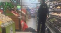 A man was arrested after allegedly taking out a knife in Woolworths in South Australia.