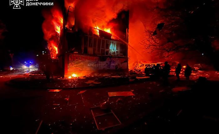 Russian strike on Ukrainian town kills 11 as US cuts intelligence sharing with Kyiv