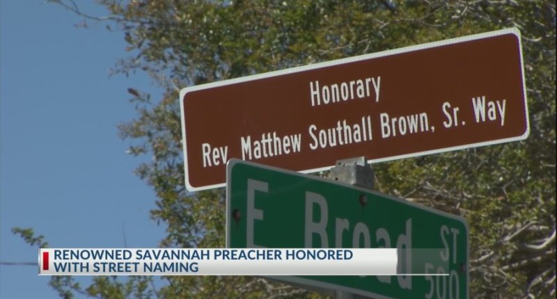 Savannah reverend honored with street naming