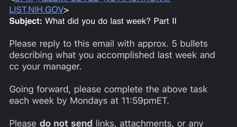 Second email to federal workers comes with caveat