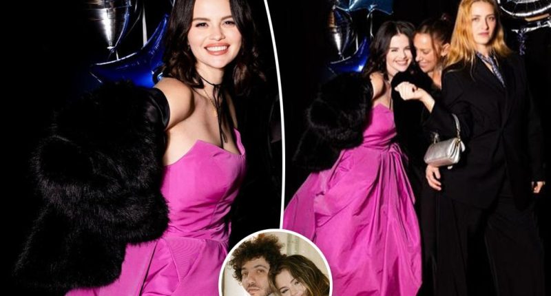 Selena Gomez goes full prom queen in $11K dress for fiancé Benny Blanco’s birthday party