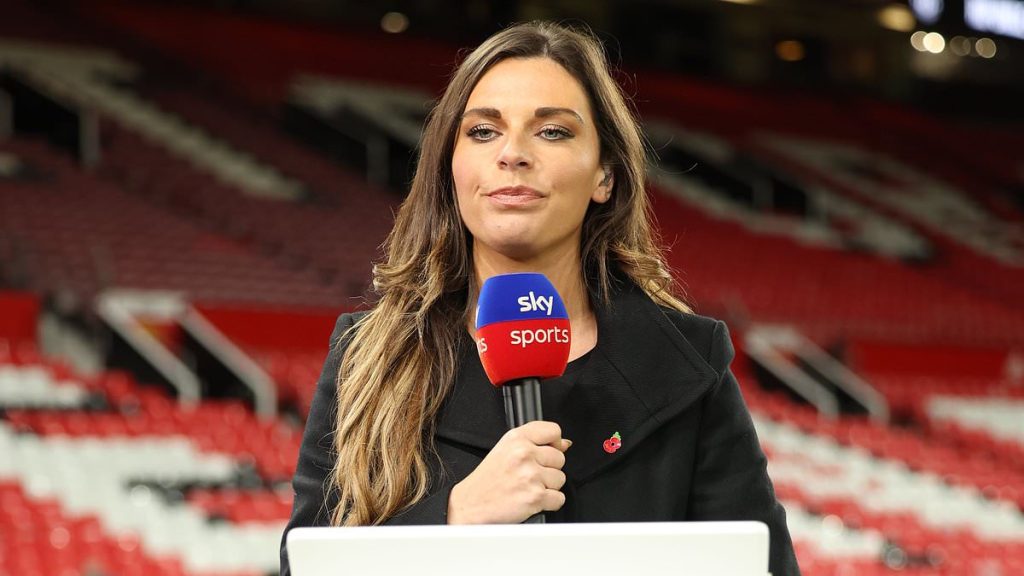 Sky Sports presenter reveals she has a brain infection following cancer battle as she provides health update from hospital bed - before sending heartwarming message to English manager boyfriend