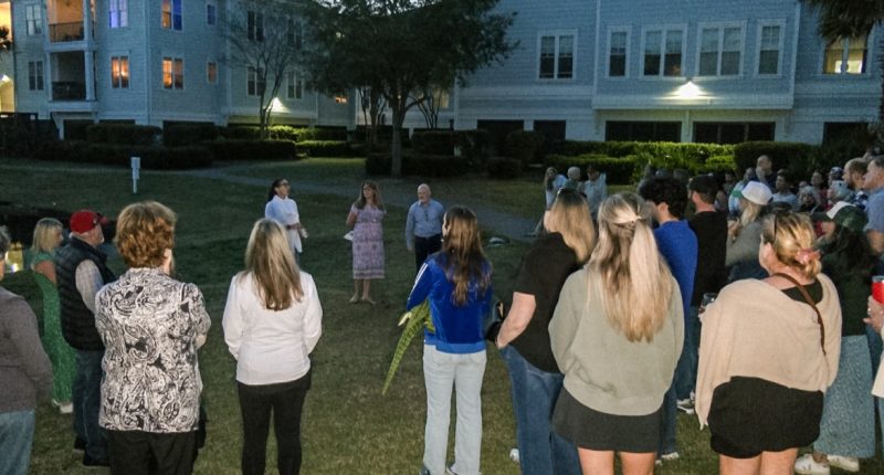 South Carolina apartment complex holds vigil for resident alligator killed after complaints