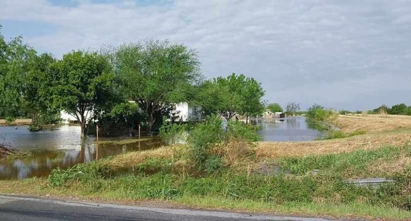 South Texas city almost entirely underwater amid rain storms