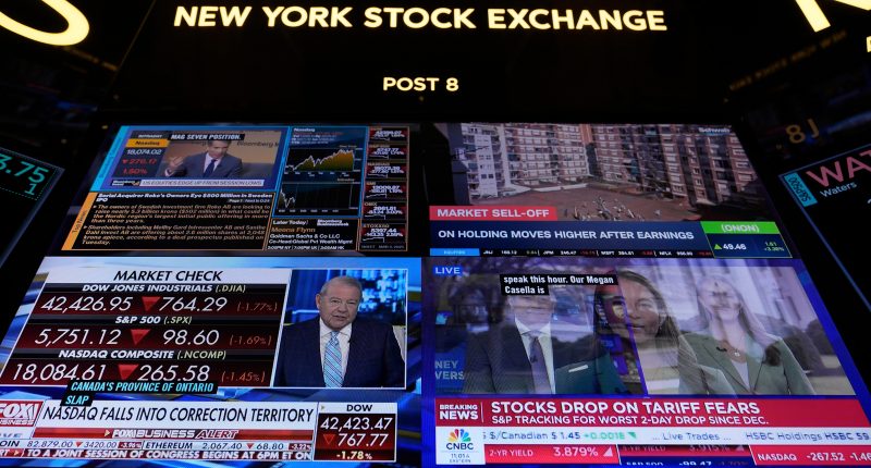 Stock market today: Stocks' sell-off worsens as Wall Street wonders how much pain Trump will accept for the economy