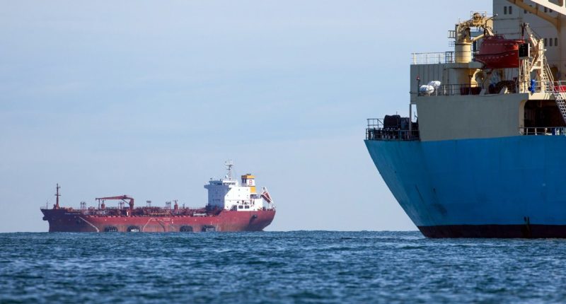 Tanker and cargo vessel in fiery collision off English coast, triggering explosions and fuel leak