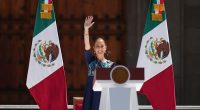 Tens of thousands of Mexicans rally with president to celebrate US decision to delay tariffs