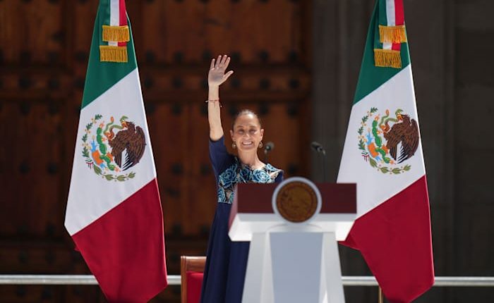 Tens of thousands of Mexicans rally with president to celebrate US decision to delay tariffs