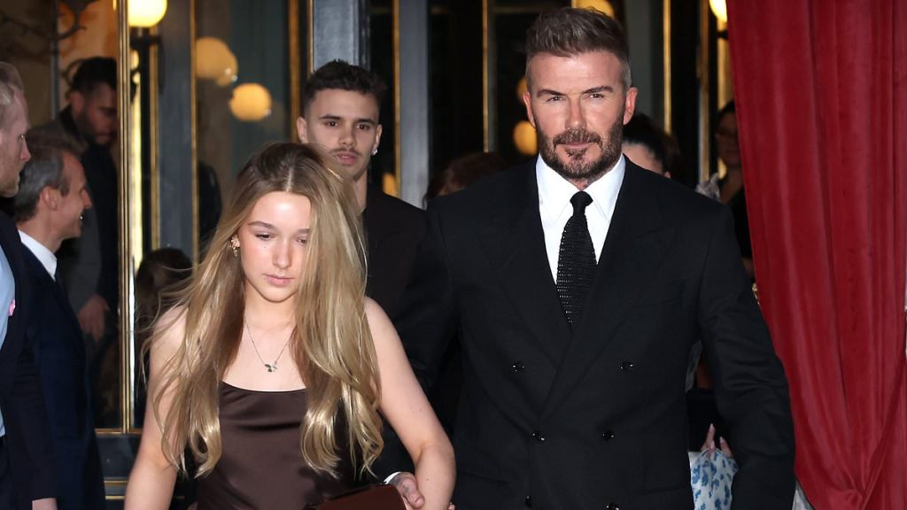 The Beckhams have arrived! Family step out for Victoria's PFW show