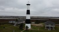 The Bolivar Point Lighthouse is a storied piece of Texas history