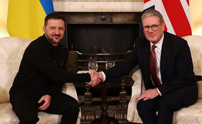 The Latest: Britain is hosting a summit of European leaders to shore up support for Zelenskyy