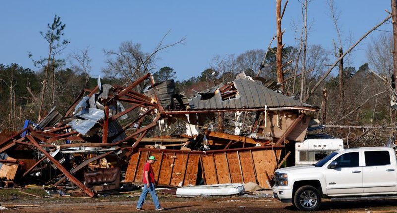 Tornadoes. dust storms leave at least 37 people dead in central and southern US