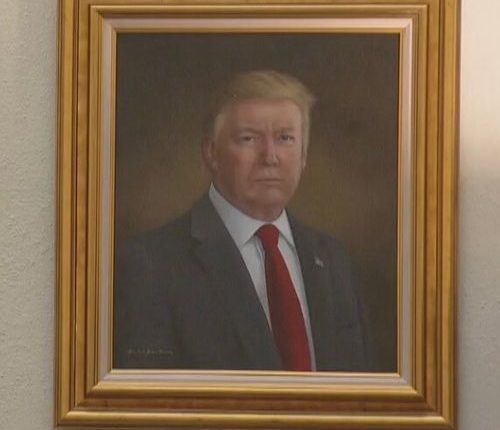 Donald Trump slams portrait of himself