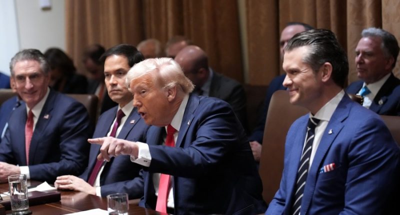 Trump stresses Cabinet secretaries lead agency cuts, but keeps Musk as threat