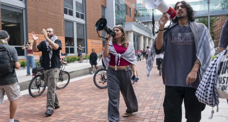 Trump threatens to stop funding for any colleges allowing 'illegal protests'