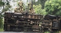 A number of defence personnel have been injured after two ADF trucks responding to ex-Tropical Cyclone Alfred crashed in Northern NSW