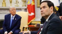 Marco Rubio in the Oval Office with Donald Trump.
