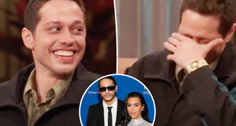 Uncomfortable Pete Davidson cringes over Kim Kardashian romance in awkward interview on live TV